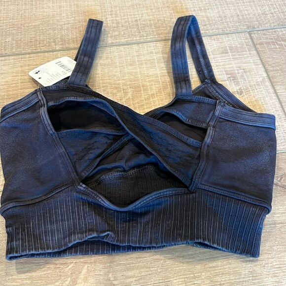 Free People Good Karma Scoop Neck Bra Black XS/S - Picture 4 of 6